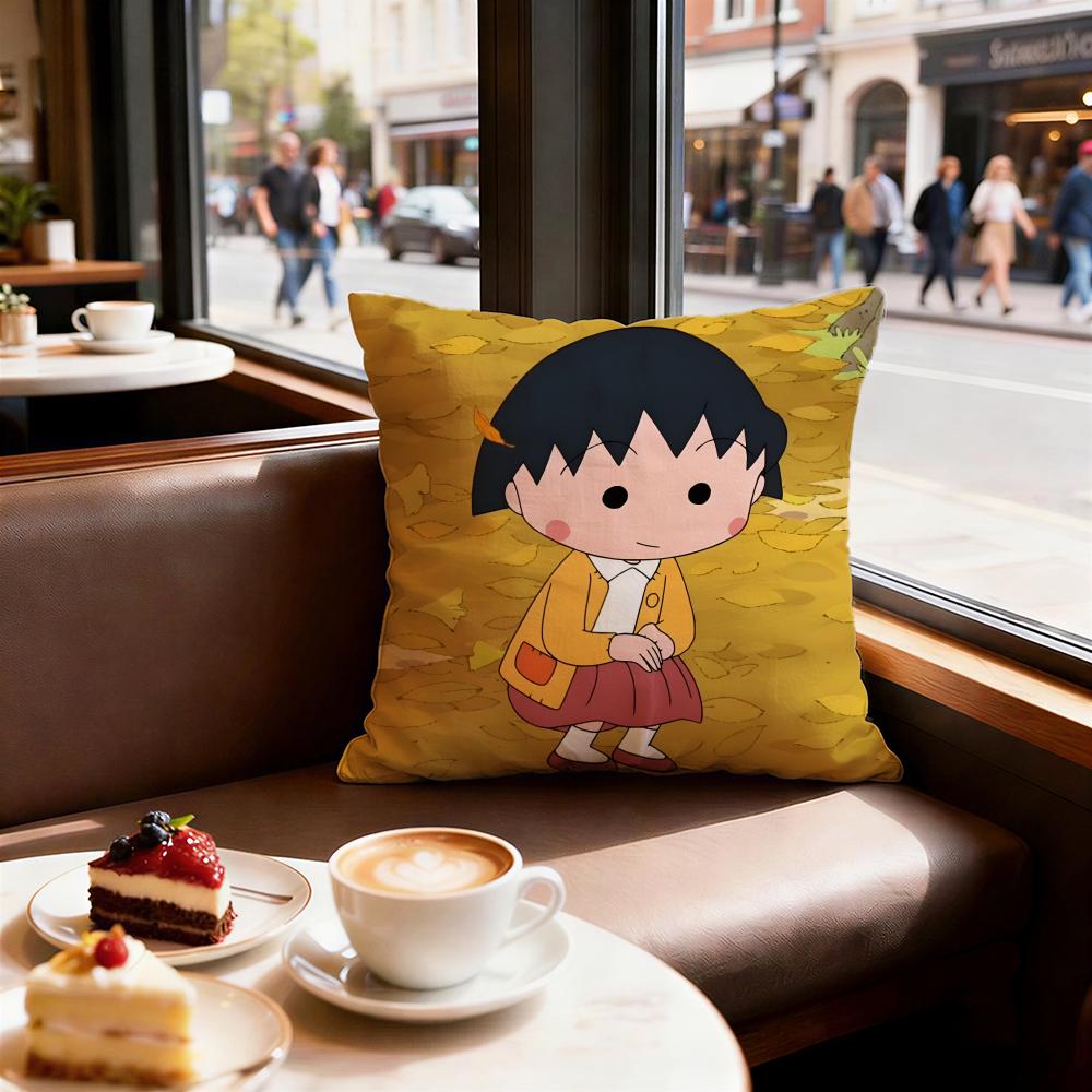 Cartoon Chibi Maruko Chan Cushion Cover Decorative Cushions Covers Cover Sofa X Pillow Piece X X Pillowcase