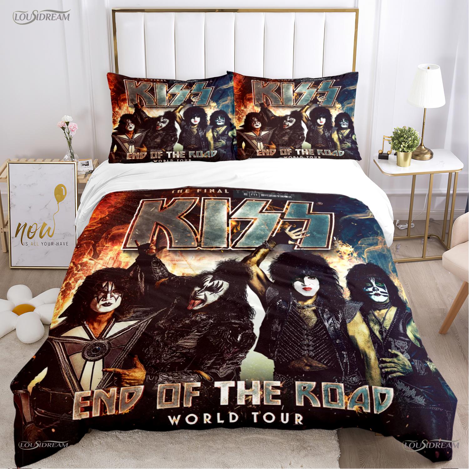 

K-Kiss-Band Музыка Пара Всесезонный Пододеяльник Одеяло Постельные комплекты Мягкий Чехол для одеяла и Наволочки Односпальный/Двуспальный/Квинсайз/Кингсайз EU Twin 135x200cm