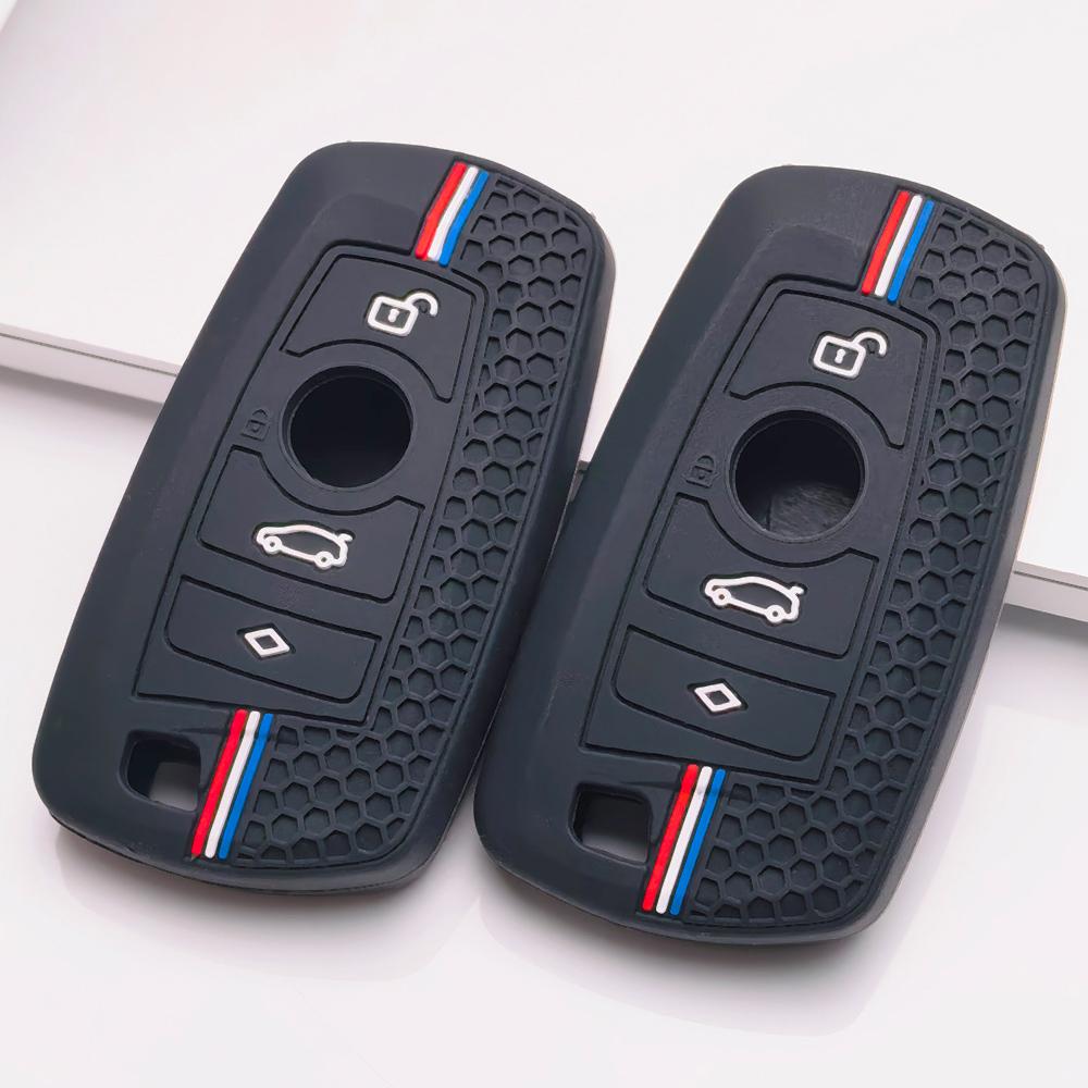 Key Fob Cover for GT Silicone Car Key Case Cover For BMW Older 3 Series X3 X4 5 Series Three 320 Five 525 Cars 1 Series 120i Anti-Scratch Surface