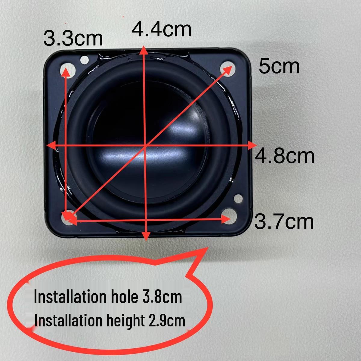 Kaleidoscope 4-Speaker Upgrade: 48x44mm, 4 Ohms, 20W Full-Range Speaker