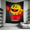 Pac-Man G Wall Hanging Printed Fabric Blanket Decorative Tapestries for Bedroom Living Room Home Decor