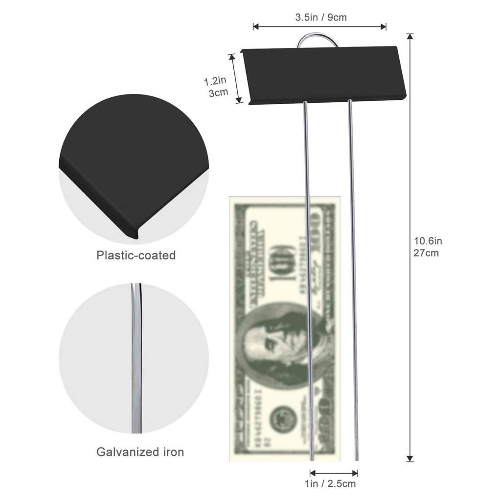 30 Metal Plant Weatherproof Garden Reusable Nursery Tags for Vegetables Herbs Flowers Black Pieces, Labels, Markers, Greenhouse,