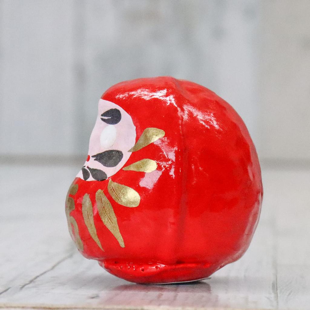 Daruma Größe 0 Lang x Breit x Set von 10 Kommerzielle Japanische Pappmaché-Puppen, (4,5cm 3,5cm 3,5cm Tief), rot, (Für den Einsatz)