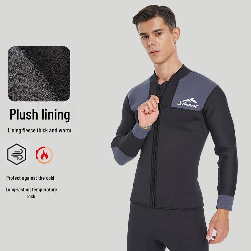 SBART Men s Thickened Two-Piece Long-Sleeve Diving Suit
