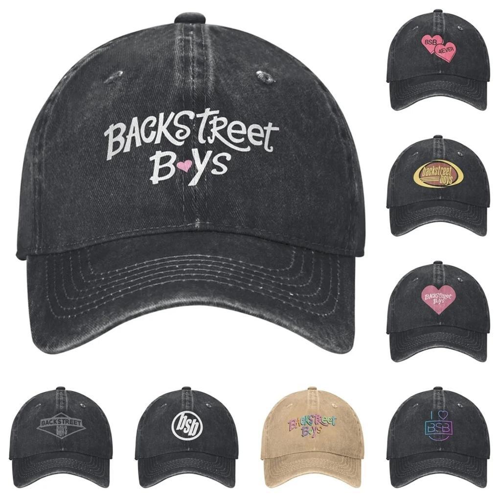 Backstreet Boys BSB Logo with Heart Baseball Cap Vintage Distressed Cotton Band Snapback Unisex Outdoor Summer Soft Caps Hat