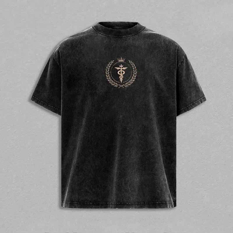 Hot Anime Fullmetal Alchemist Edward Elric Clothing Men Women Tshirts Washed Cotton Tee Retro Oversized T-shirt Harajuku T Shirt