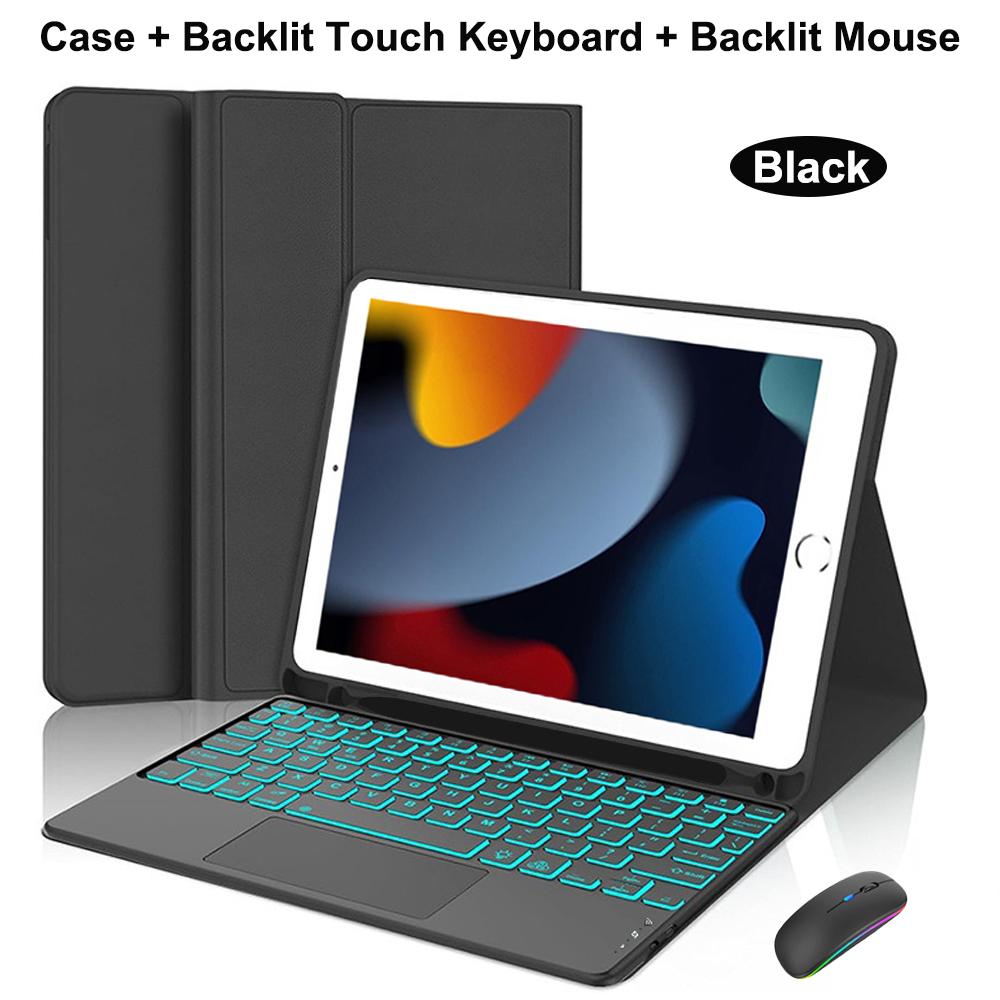 Case for iPad 7th 8th 9th 10.2-inch, Bluetooth Keyboard Case for Air 3rd Pro 10.5 Inch Magnetic Cover
