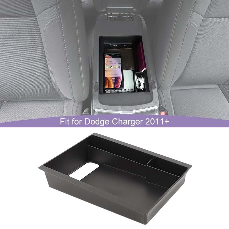 Car Armrest Box Storage Box Organizer Container For Dodge Charger 2011 Up For Chrysler 300C 2011 Up Interior Stowing Tidying Accessories