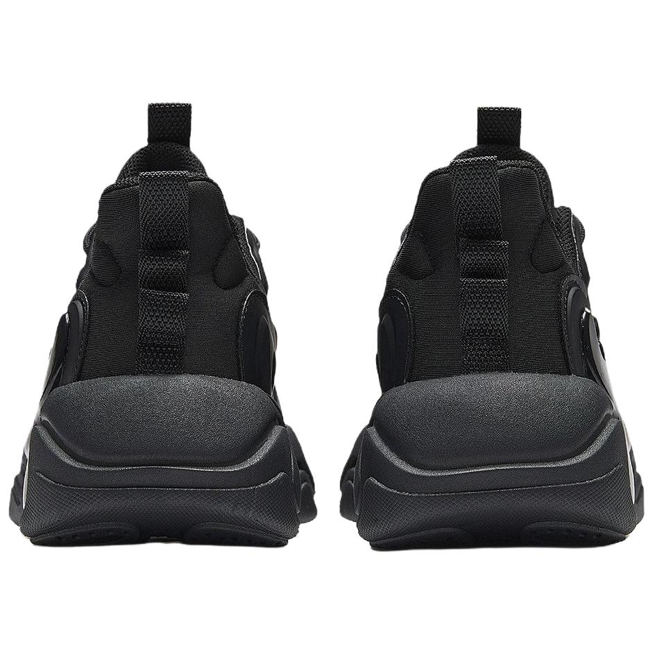 Anta Lifestyle Series Retro Round Toe Shock Absorbing Wear Resistant Lightweight Low Top Dad Shoes Women Sneaker Black 122358840S-2