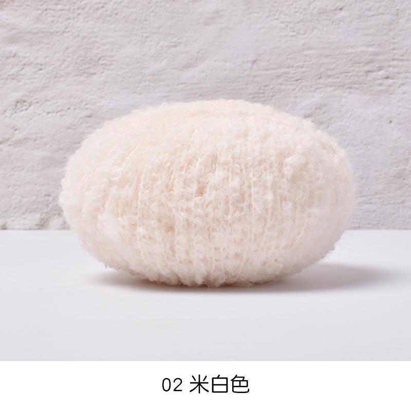 50g/roll Blended Coil Yarn Teddy Roll Yarn Soft Knitted Crochet Dyeing Yarns DIY Hand Knitted Crochet Knitted Sweater Hat Doll