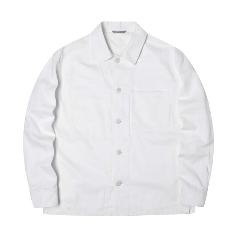 

SEPTWOLVES Men s Lapel Solid Color Workwear Denim Jacket 2XL (180cm)