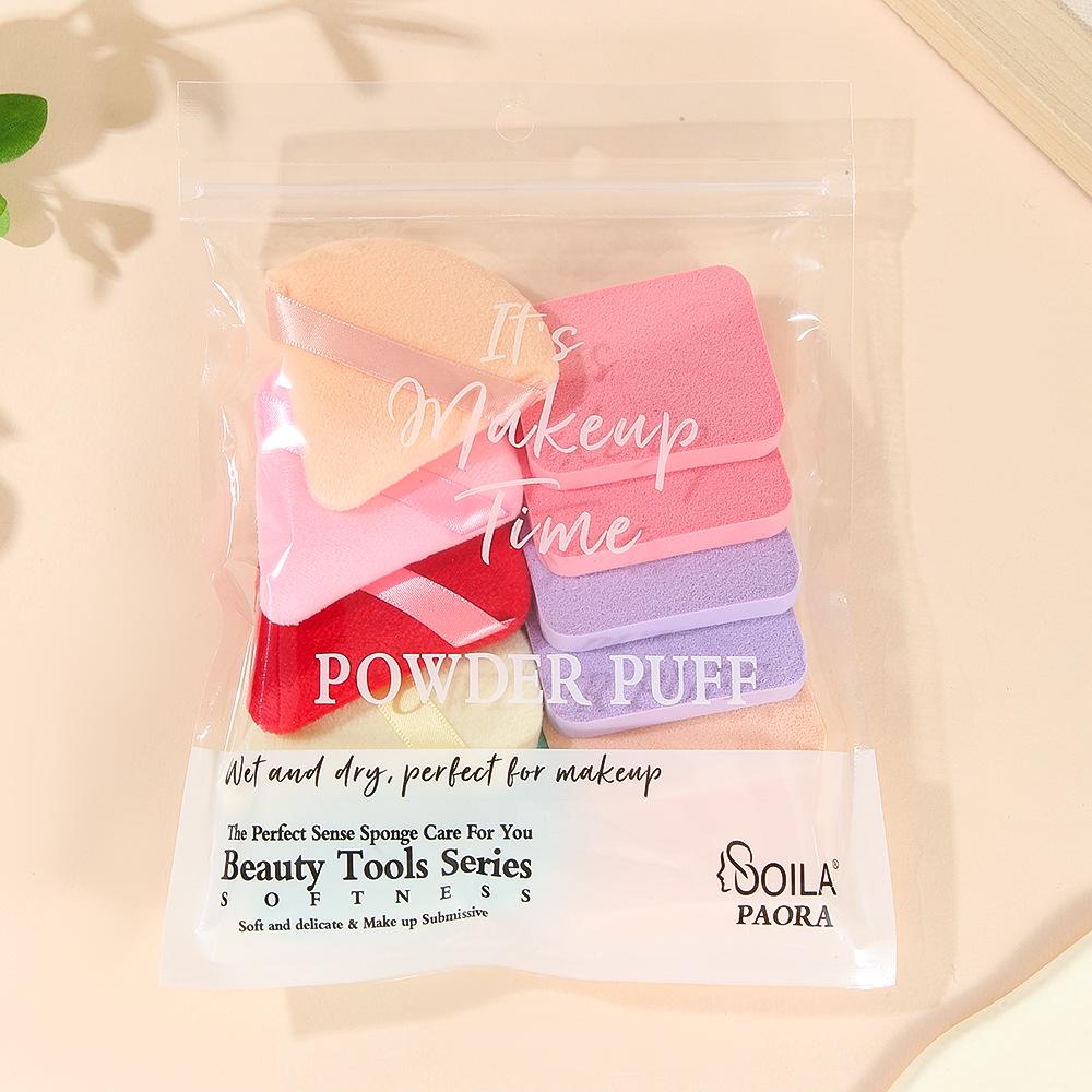 Soft, Non-Absorbing Makeup Puff Sets for Liquid & Powder, Wet/Dry Use, Ideal for Photo Studio & Beauty Tools