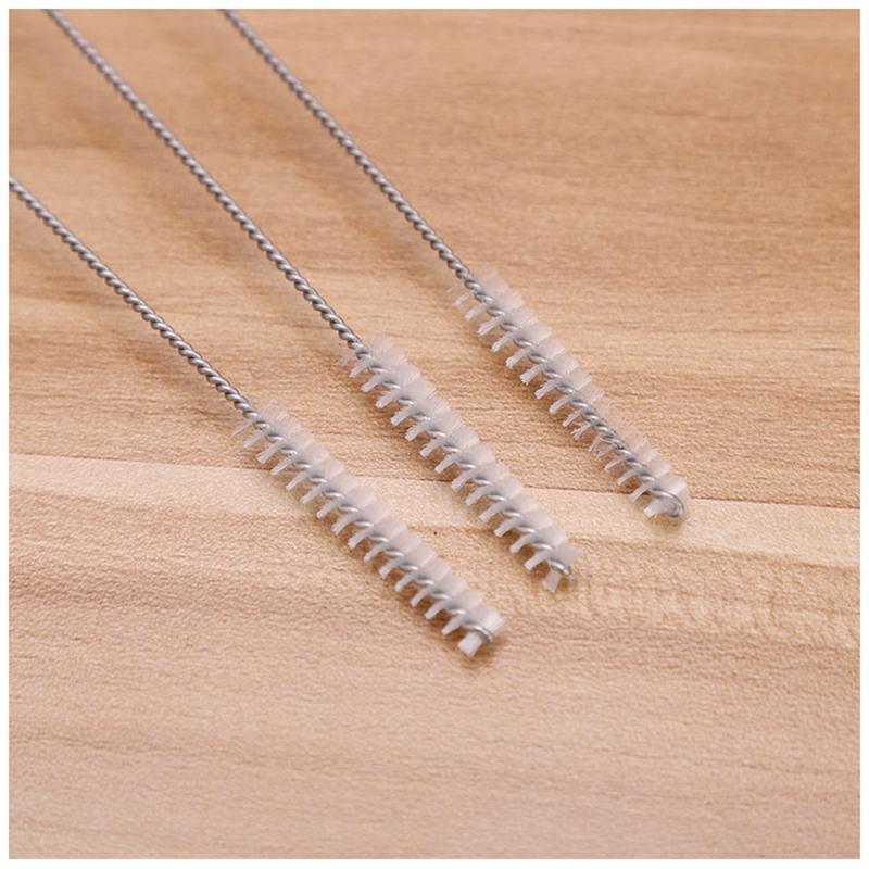 3 buc Perie de curățare a sticlei Perie de păr moale din oțel inoxidabil Pipetă Paie Perie Instrumente de curățare pentru uz casnic Perii de curățare multifuncționale