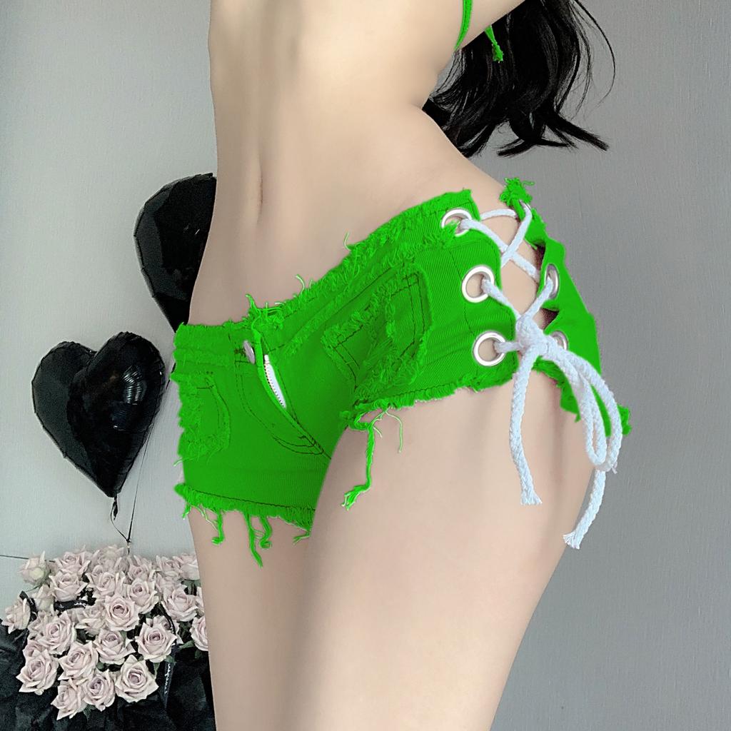 Summer Women's European American Denim Shorts Low Waist Sexy Hot Pants Stylish Denim Shorts For Women Casual Wear Comfortable Fit