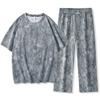 M-9XL Herren Trendiges Lockeres Sommerjacke & Weite Hosen 2-teiliges Set