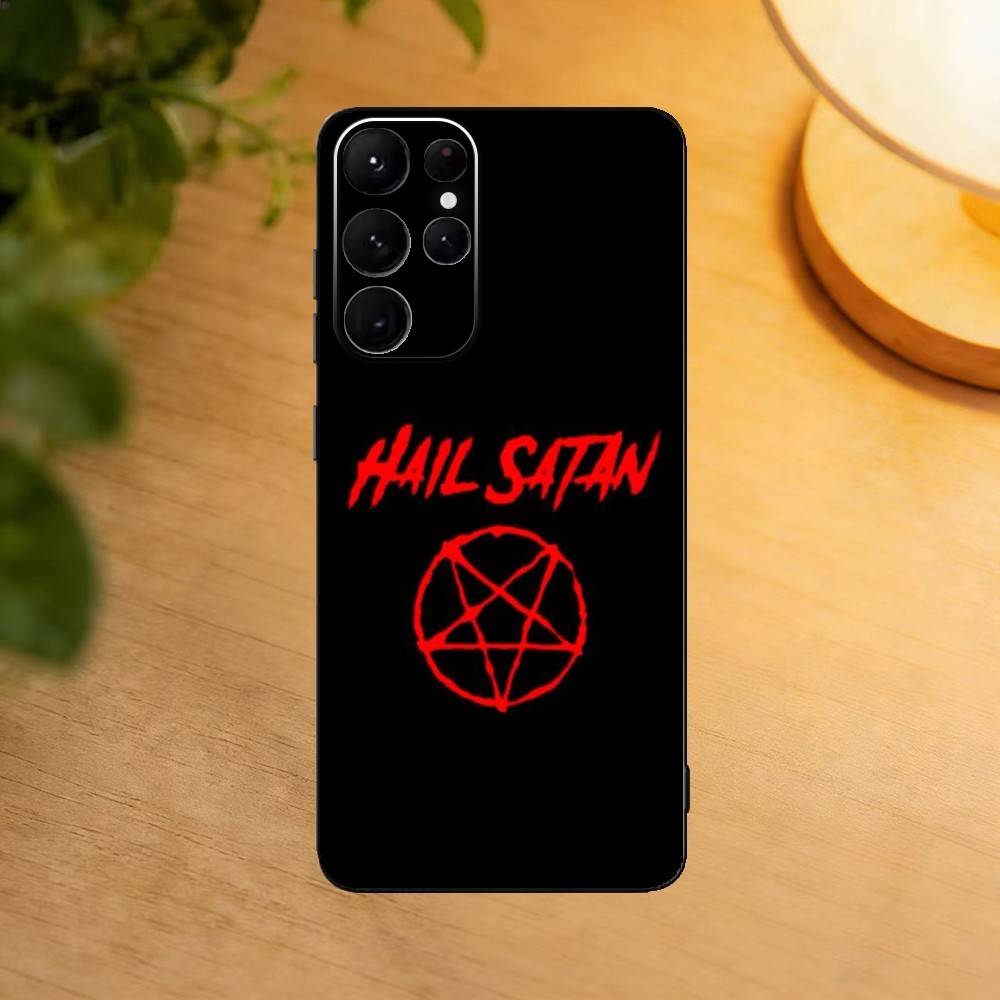 Hail S-Satan  Phone Case For Samsung S25,24,21,22,23,30,Ultra,20,Plus,Fe,Lite,Note Soft Black Cover