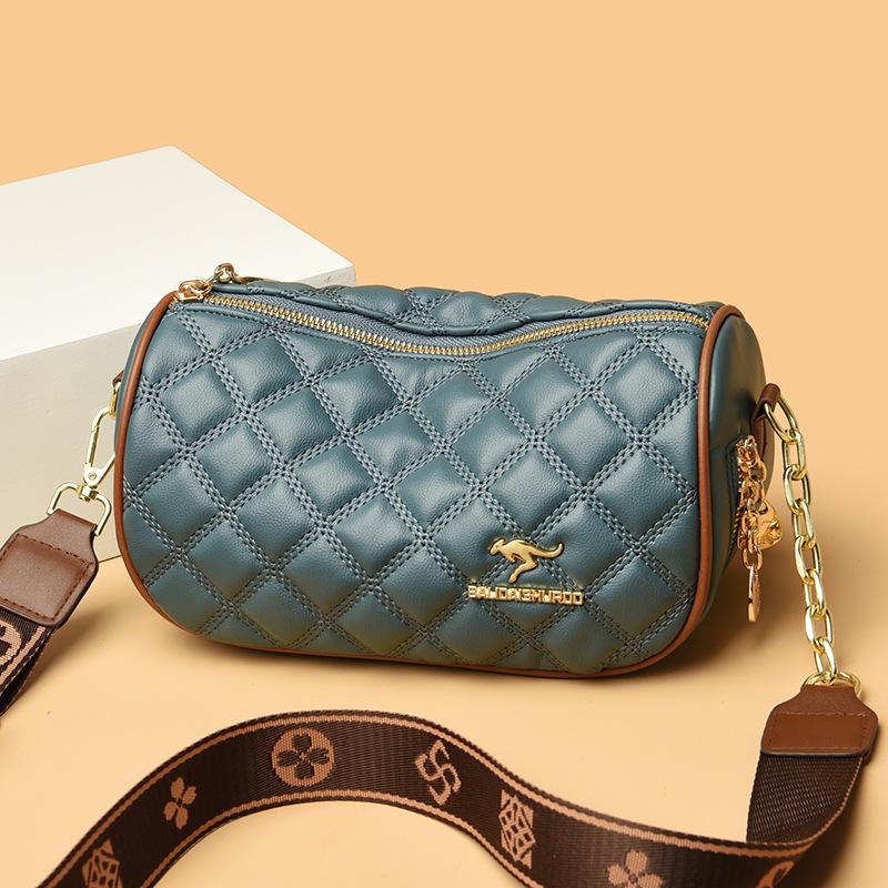 Large Capacity Bag for Women's Fashionable New Diamond-shaped Retro Pillow Bag Casual Women's Shoulder Bag