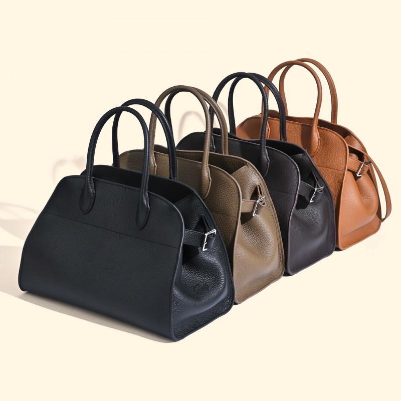 2025 Women's Bag First-layer Cowhide Therow Tote Large-capacity Commuting Leather Portable Shoulder