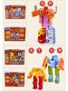 GUDI Newle 2926 Transforming Alphabet Dinosaur Robot - Compatible with Lego Bricks for Educational Assembly (Boys)