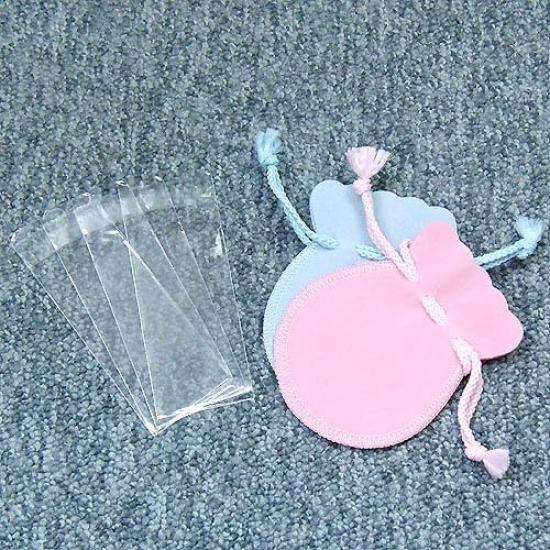 K18WG Mirror Cut Ball Backs for American Earrings (1 Pair) (D119H-WG) (White Gold)
