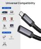 JSAUX USB C Extension Cable 2M USBC Extension Cord Male to Female PD Compatible High Speed 10Gbps Synchronous Transfer Compatible with iPhone Type C