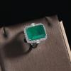 2026 Jewelry Exquisite Accessories Retro Zircon Inlaid Princess Square Main Stone Adjustment Finger