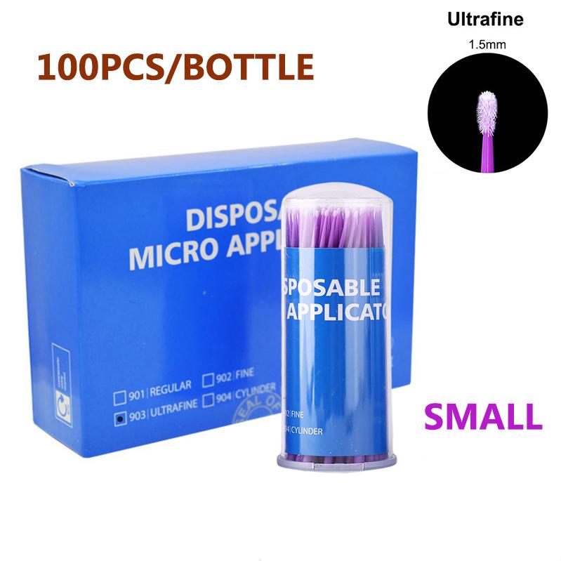 

100 шт. стоматологических материалов одноразовые микрощетки аппликатор цветные микрощетки зубы уход за полостью рта Odontologia Extension Dental CHINA