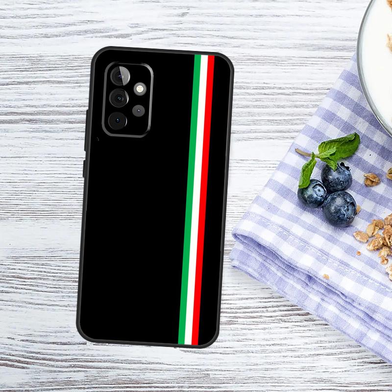 Italy Flag Case For Samsung Galaxy A53 A33 A13 A12 A32 A52 A14 A34 A54 A15 A25 A35 A55 A51 A71 Cover