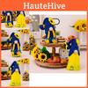 Fröhlicher Frühlings-Sonnenblumen-Gnom Plüschpuppe Ukrainisches Gesichtsloses Geschenk Entzückendes Dekorationselement