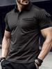 Men's Summer Short Sleeve Muscle Pocket Polo Shirt - Sports Casual