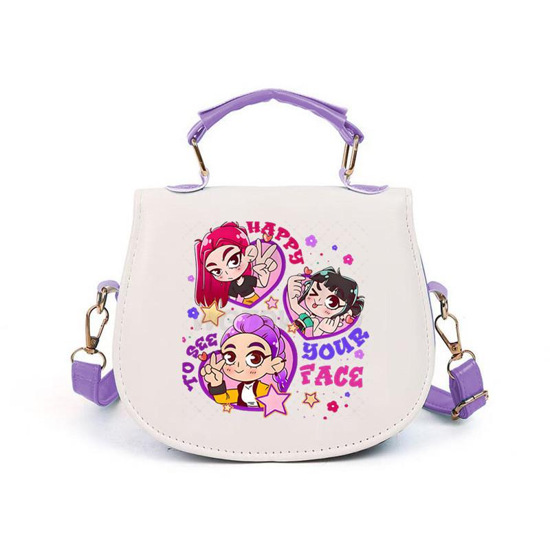 Girls Kpop Hunters Derpy Rumi Zoey Mira Printed Student Kids Casual Shoulder Crossbody Bags