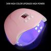 54w Nagellackstorklampa Nagellampa Led Uv Gel Akryl Härdningslampa Manikyr Timer