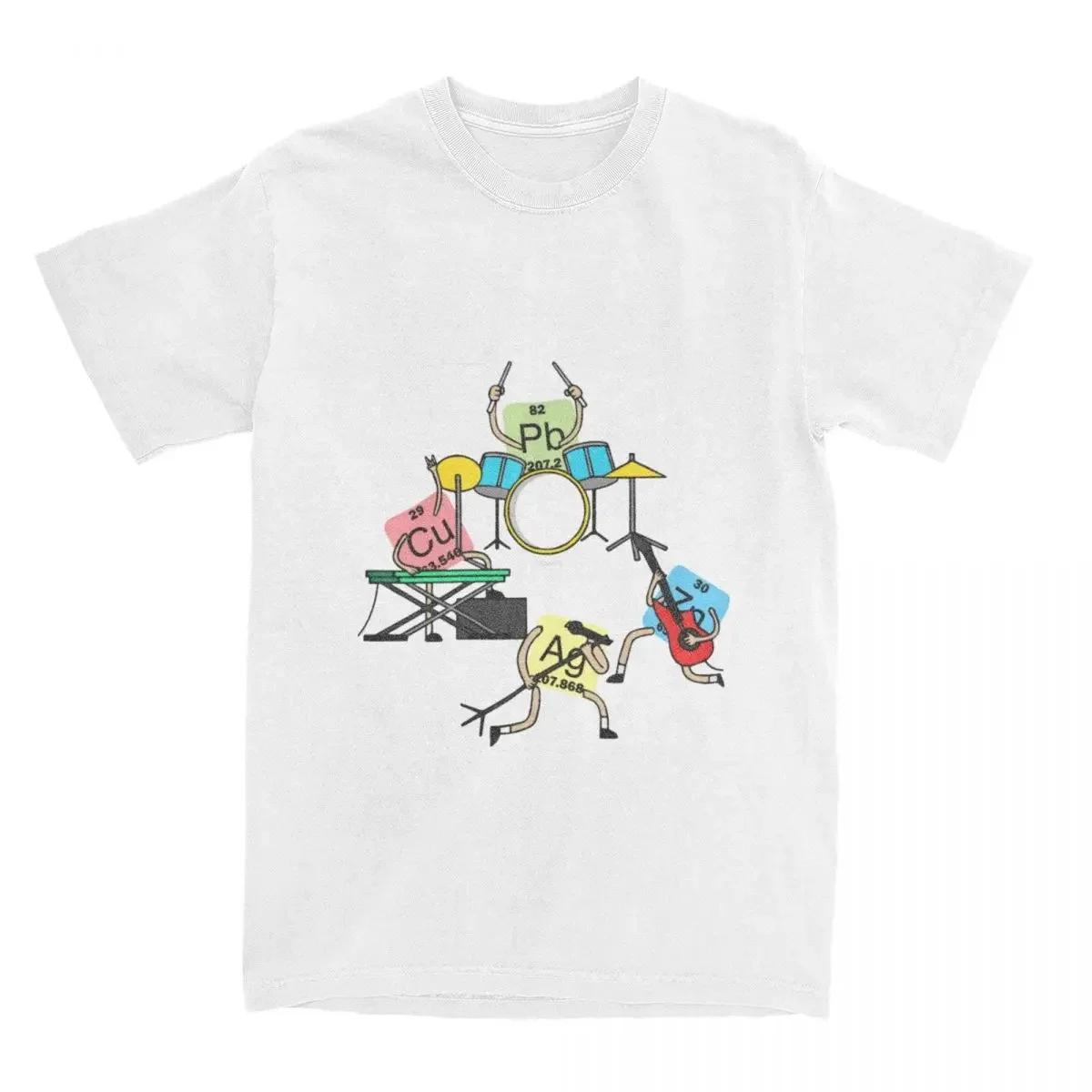 

Heavy Metals Rock Chemistry T-Shirt Unisex Unisex Plus Size O-Neck Oversized Streetwear Vintage Harajuku Unisex Tees 4XL