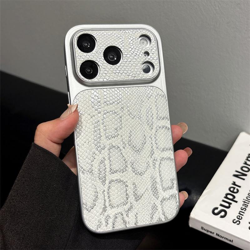 

Premium Business Leather Texture Pattern Phone Case For iPhone 17 Air 16 15 14 13 Pro Max Plating Bumper Glossy Shockproof Cover iPhone 15 Pro белый