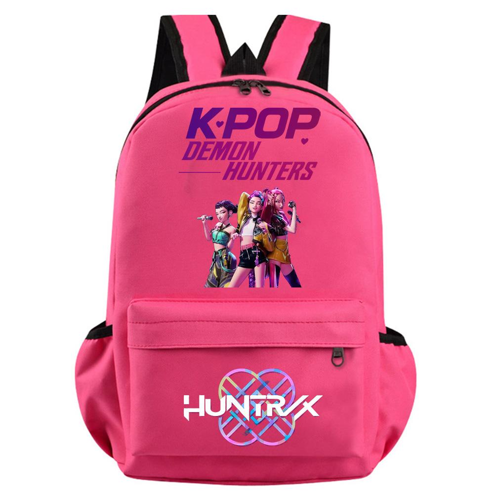 Cartoon Kpop Demon Hunters Printed Backpack for Teenager Student Girl Boy Bookbag Schoolbag Women Large Capacity Travel Bag Kid Gift Rucksak