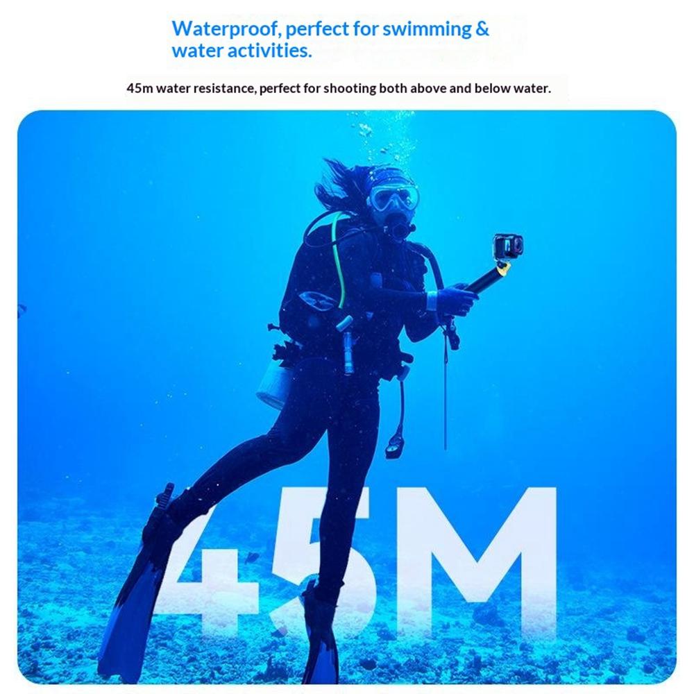 TELESIN For Insta360 Ace Pro 2 Waterproof Case 45m Underwater Diving Shell Protective Cover