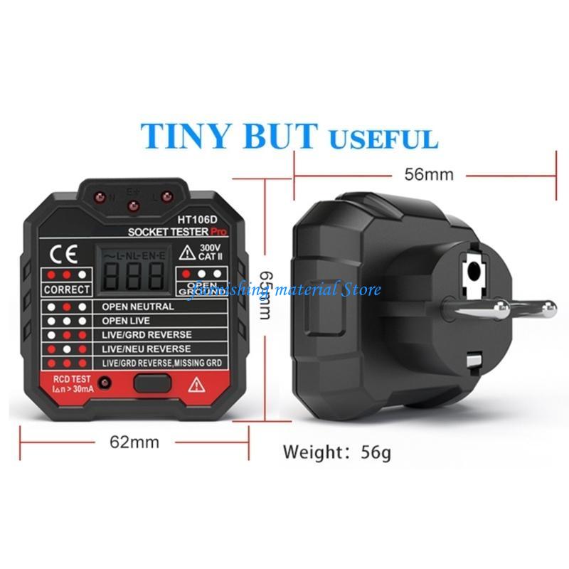 Y5GD Digital Display Outlet Tester Receptacle Tester 90-250V Electrical Outlet Tester