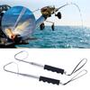 Fishing Gaff Fishing Hook Stainless Steel Strong Sharply Fishing Gaff Hook with Protections Cover Telescopic Fishing Gaff