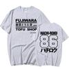 Initial D Manga Hachiroku Shift Drift Men T-shirt Takumi Fujiwara Tofu Shop Delivery AE86 Mens Clothing Brand Men Tee Shirt Tops