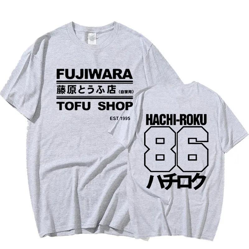Initial D Manga Hachiroku Shift Drift Men T-shirt Takumi Fujiwara Tofu Shop Delivery AE86 Mens Clothing Brand Men Tee Shirt Tops