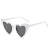 Heart Shaped Sunglasses Women Cat Eye Female Sun Glasses Brand Retro Love Black White Eyewear Men Shade UV400 Eyewear