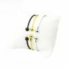 Korean Women's Glossy Silver Bead Bracelet Duo
