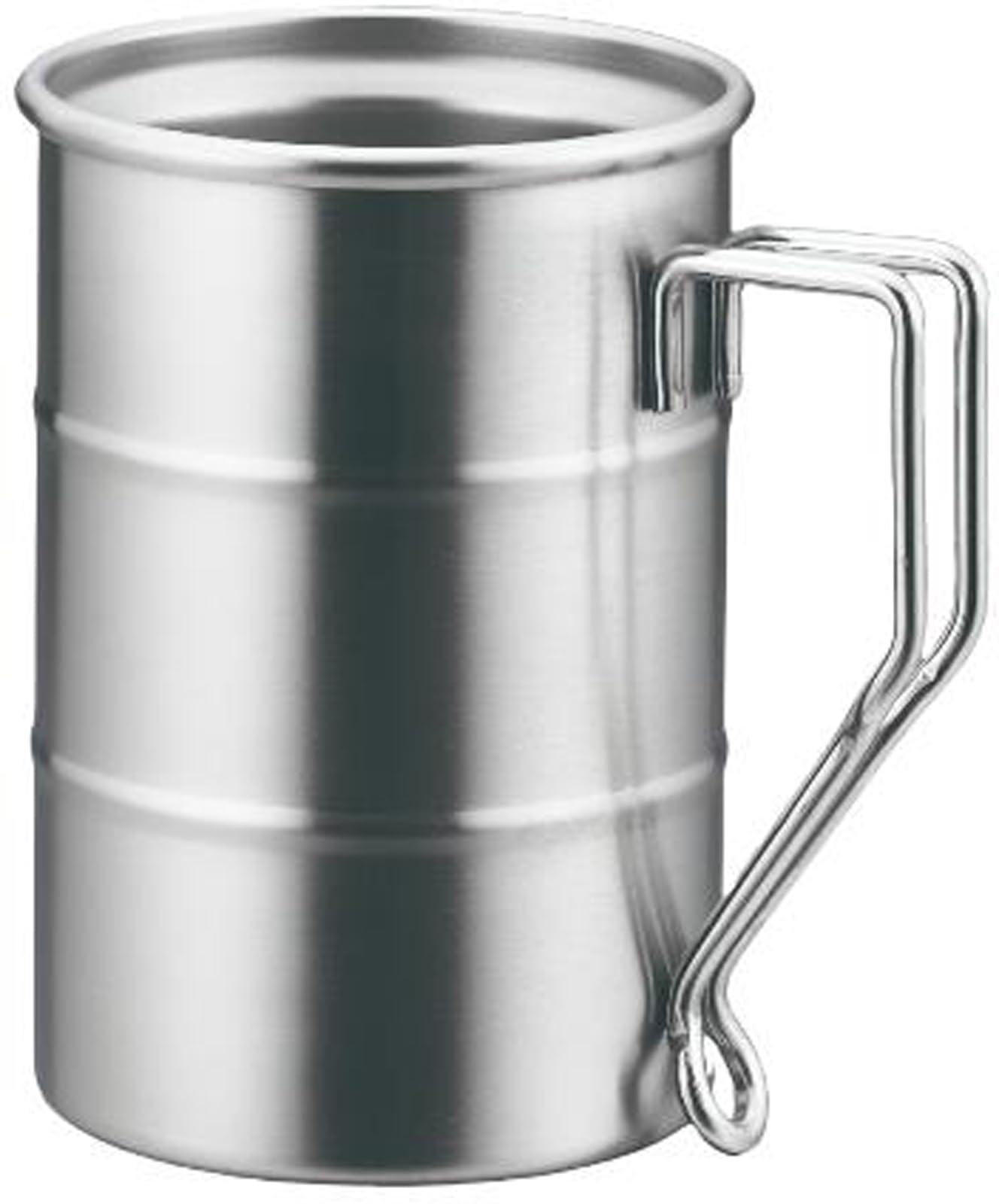 Double-walled drum mug