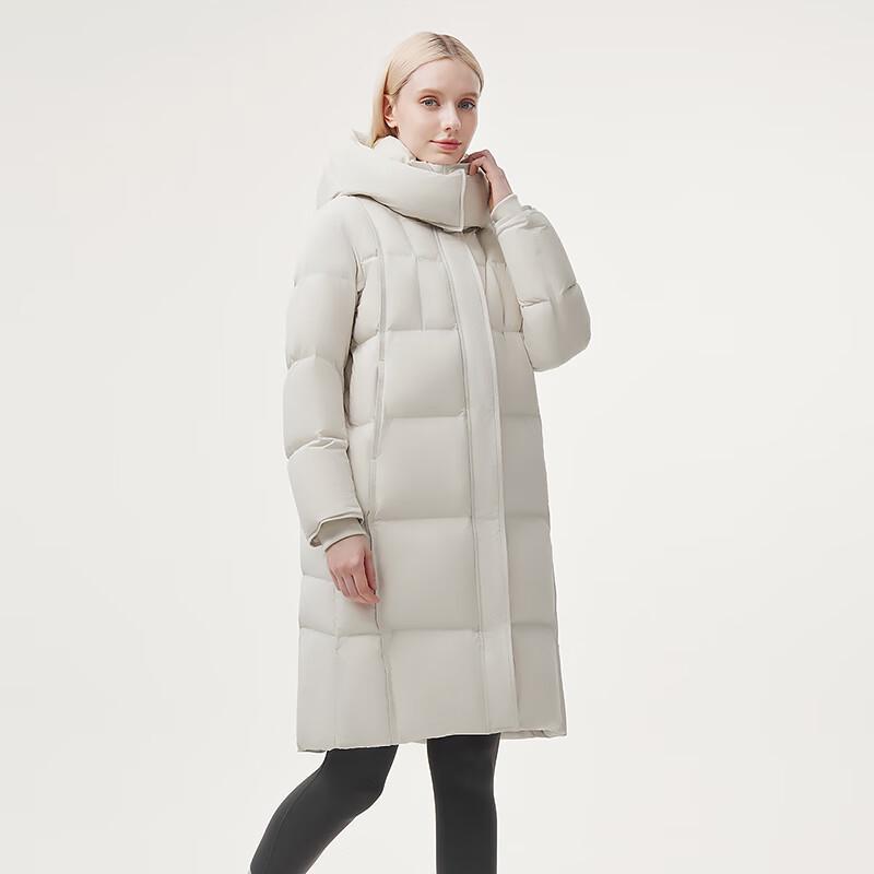 Tanboer Women's Long Hooded Puffer Down Jacket