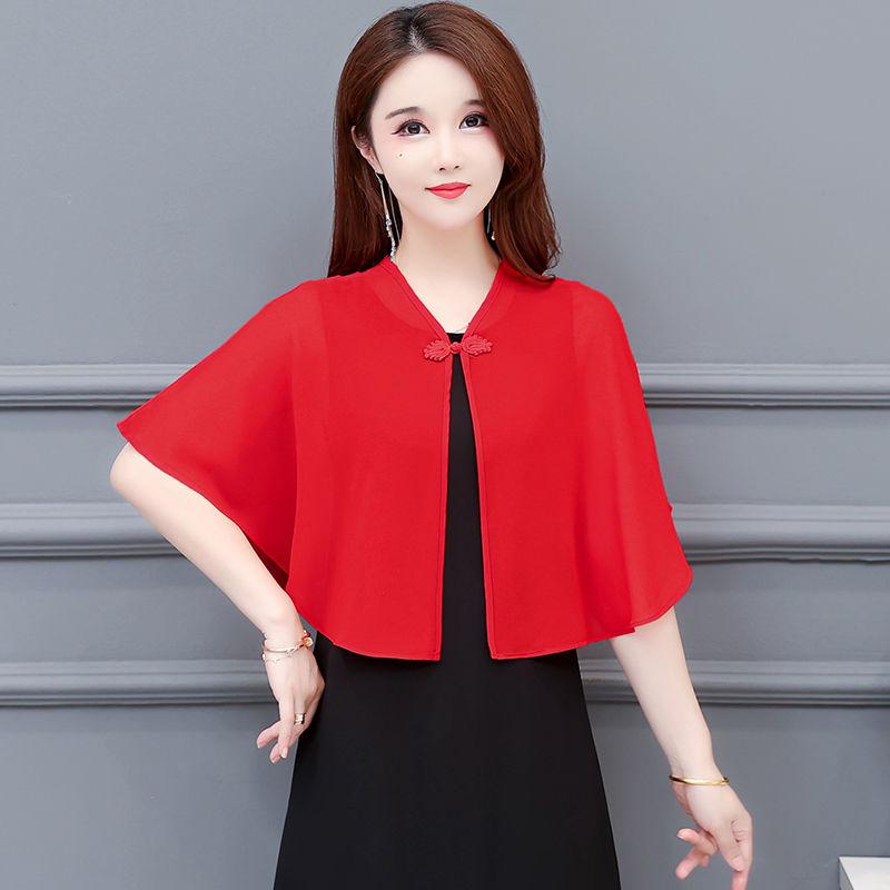 Cardigan en mousseline de soie et châle d'été fin pour femme; Cape de protection solaire, vêtements d'extérieur, haut en tulle et petit gilet