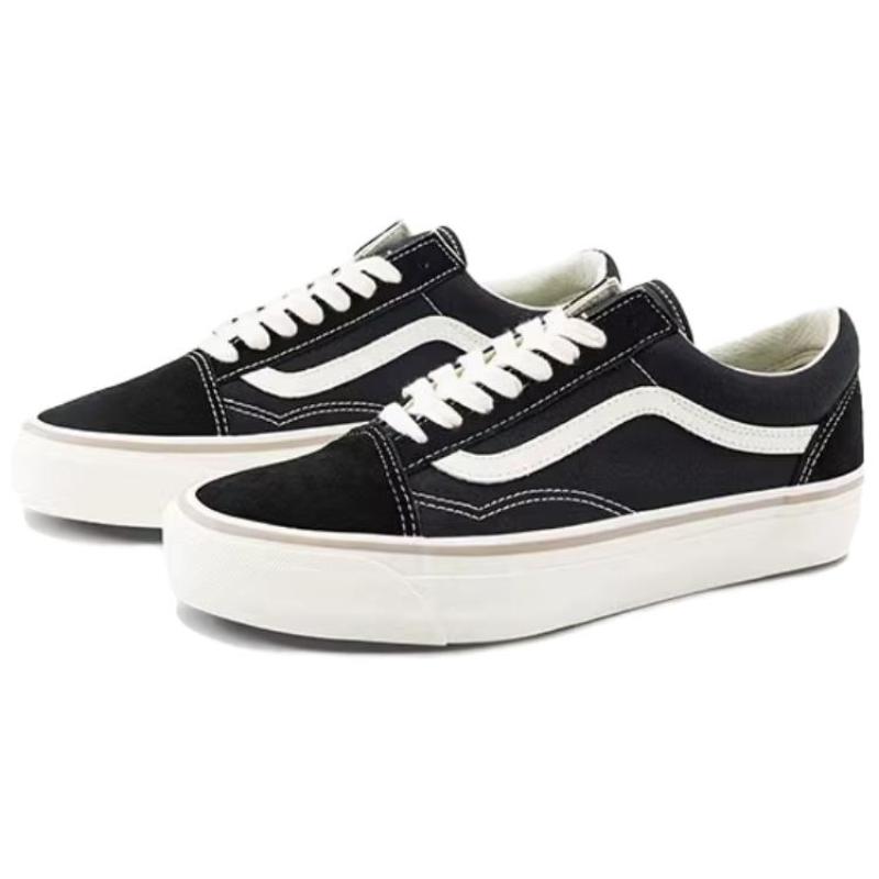 Vans Old Skool 36 Wear resistant And Lightweight Low top Skateboard Shoes Unisex Black Vans VN000CT91KP