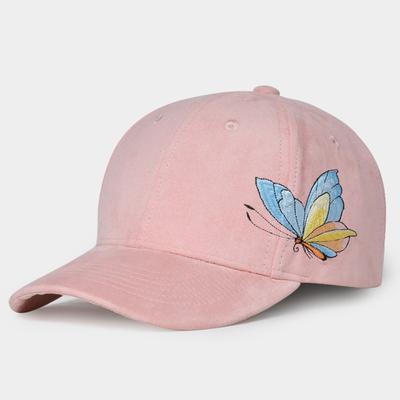 2023 Spring Autumn and Winter Chic Bowknot Embroidery Woman Baseball Hat Ladies Outdoor Leisure Pink Snapback Cap 55-60cm