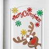 Removable Window Static Stickers Non-woven New Year Stickers New Christmas Door Stickers  Christmas
