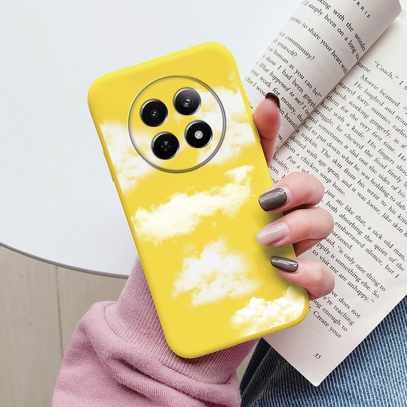 Case For Redmi 14C 4G 14R 5G A4 Note 14 Pro Poco C67 Cute Heart Flower Back Cover Soft Silicone Matte Protective Fundas Cartoon