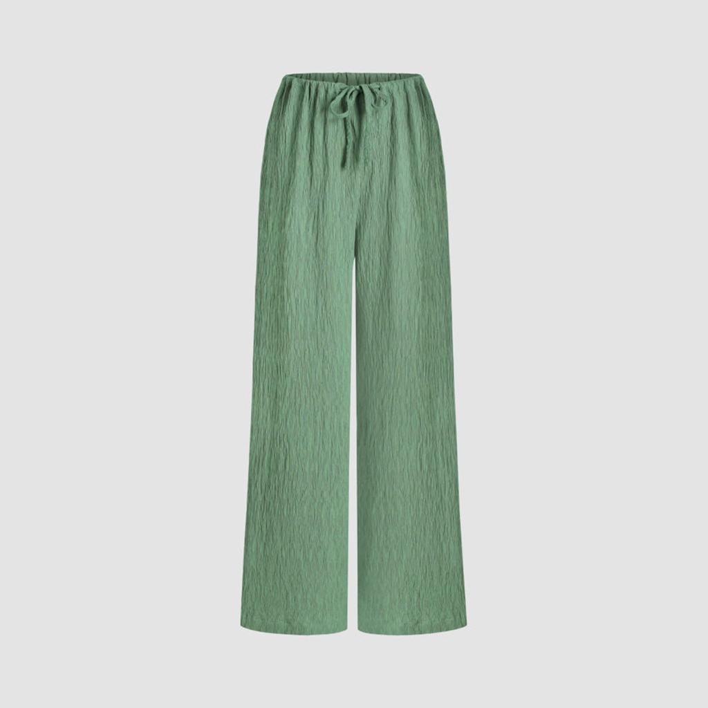 Damen Sport-Fitnesshose, lässig, lockere Hose mit hoher Taille, Kordelzug, Jogginghose, Damen, gerades Bein, weites Bein, Freizeithose, Yogahose